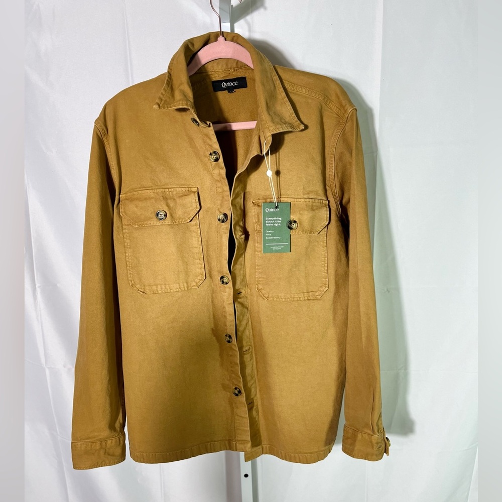 Quince Double-Brushed Stretch Overshirt 🧥